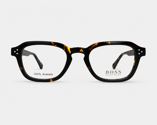 Hugo Boss 1457 086 Tortoise Square Eyeglasses – 50-22-145