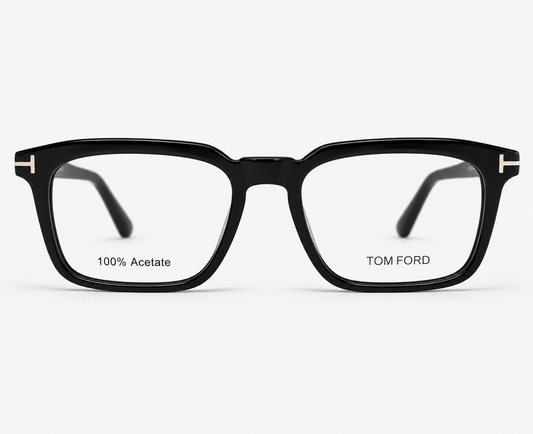 Tom Ford TF6032 C2 Black Rectangular Eyeglasses – 52-18-145