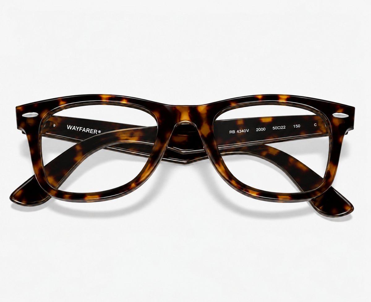 Ray-Ban RB5121 2000 Tortoise Acetate Wayfarer Eyeglasses – 50-22-150