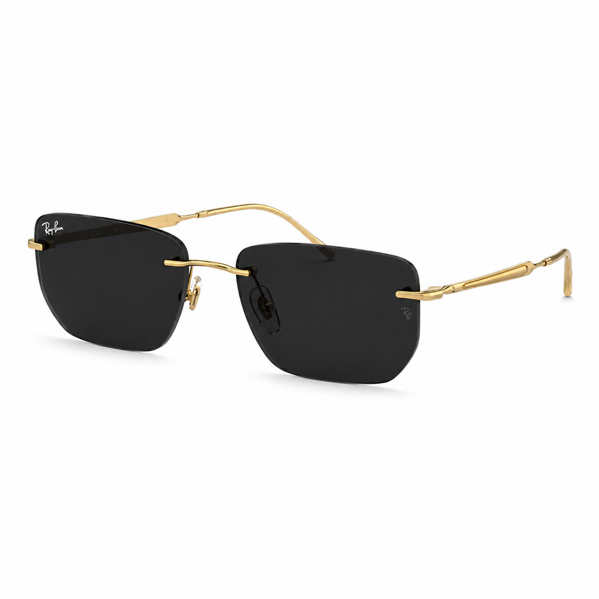 LUMINA Square Sunglasses – Gold Metal Frame & Brown Shades