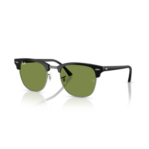 Clubmaster Classic Green Shade Silver Metal Frame