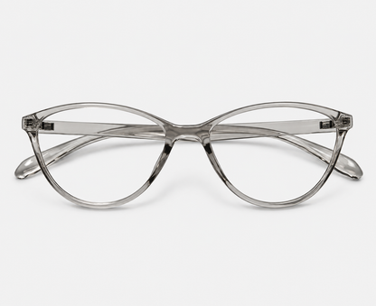 Color Eyewear 2520 C4 Transparent Smoke Grey Square Eyeglasses – 53-17-147