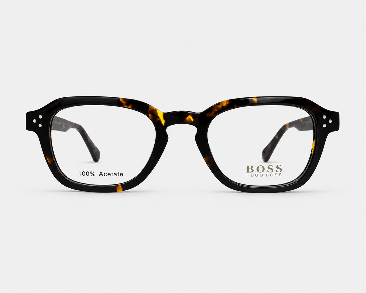 Hugo Boss 1457 086 Tortoise Square Eyeglasses – 50-22-145