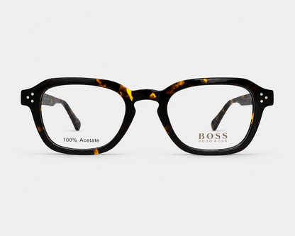 Hugo Boss 1457 086 Tortoise Square Eyeglasses – 50-22-145