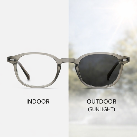 Round Smart Transition Glasses