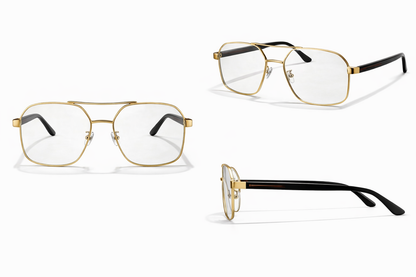 Elite Gold Frame Photochromic Glasses