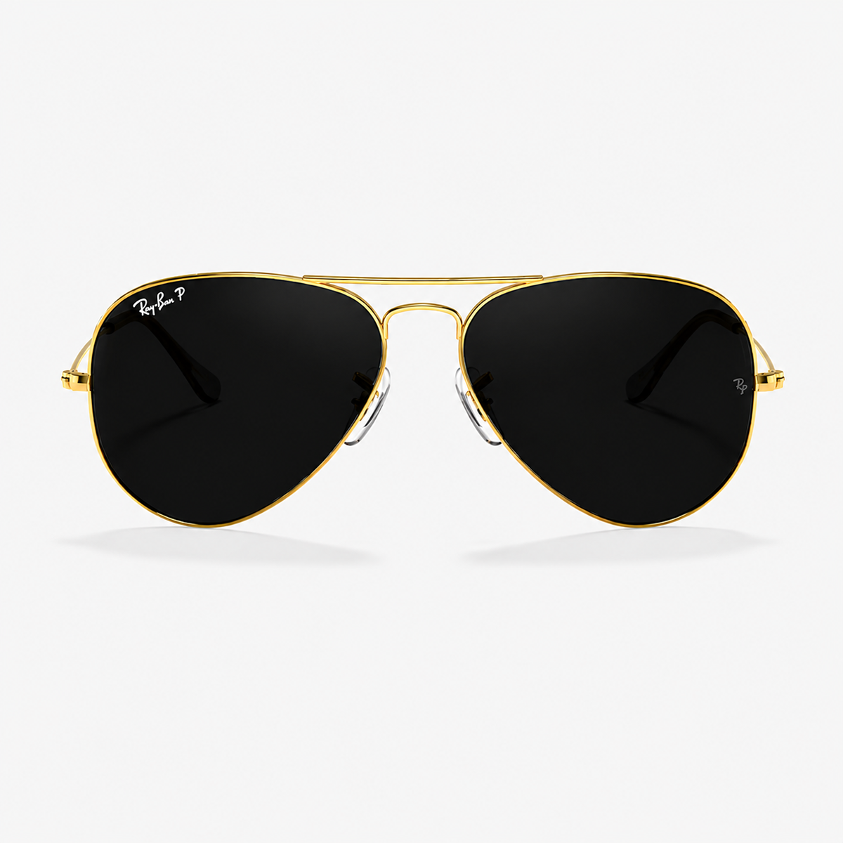 RB Classic Aviator Gold Frame Sunglasses – Black UV400 Anti-Glare Lenses | Luxury Pilot Eyewear