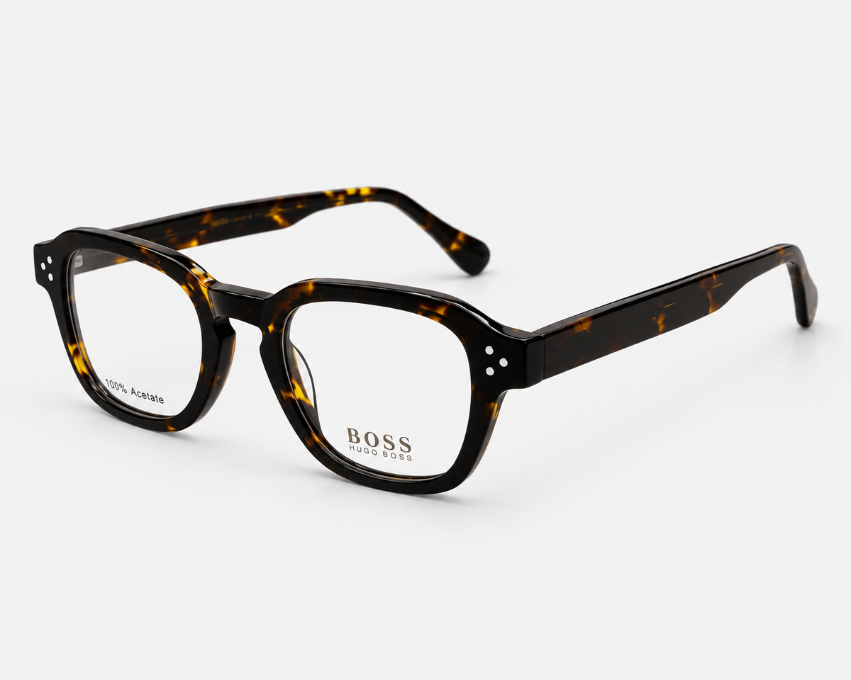 Hugo Boss 1457 086 Tortoise Square Eyeglasses – 50-22-145