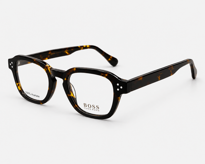 Hugo Boss 1457 086 Tortoise Square Eyeglasses – 50-22-145