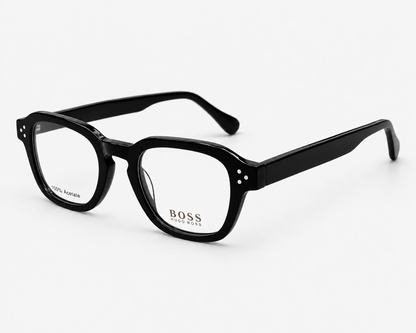 Hugo Boss 1457 086 Black Square Eyeglasses – 50-22-145