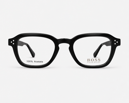 Hugo Boss 1457 086 Black Square Eyeglasses – 50-22-145