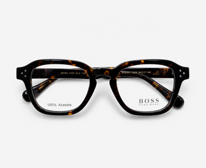 Hugo Boss 1457 086 Tortoise Square Eyeglasses – 50-22-145