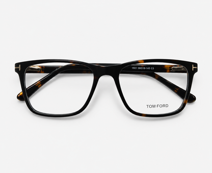Tom Ford 550T C3 Tortoise Geometric Eyeglasses – 50-18-145