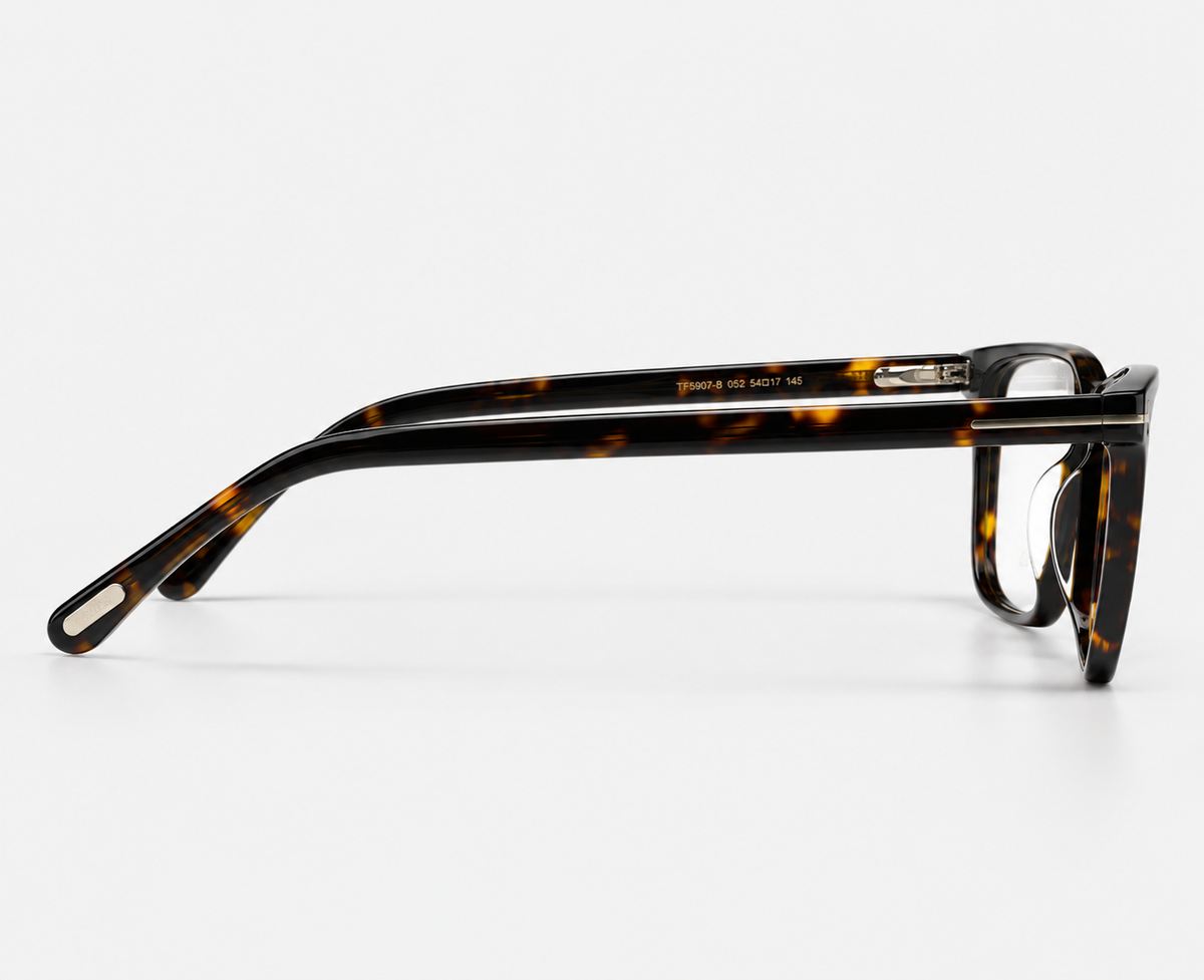 Tom Ford 550T C3 Tortoise Geometric Eyeglasses – 50-18-145