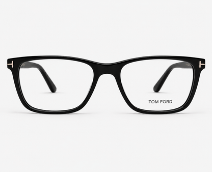 Tom Ford TF5907-B 001 Black Rectangular Eyeglasses – 54-17-145
