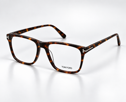 Tom Ford 550T C3 Tortoise Geometric Eyeglasses – 50-18-145