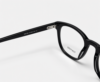 Tom Ford RB2180 C1 Black Square Eyeglasses – 51-20-145