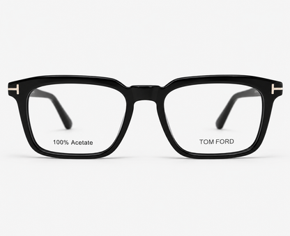 Tom Ford TF6032 C2 Black Rectangular Eyeglasses – 52-18-145