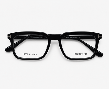 Tom Ford TF6032 C2 Black Rectangular Eyeglasses – 52-18-145