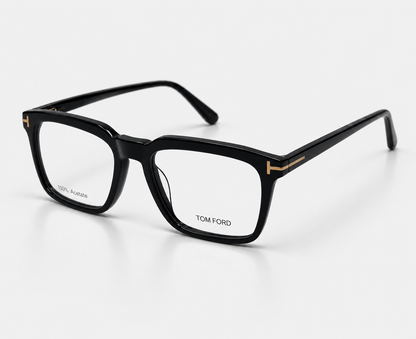Tom Ford TF6032 C2 Black Rectangular Eyeglasses – 52-18-145