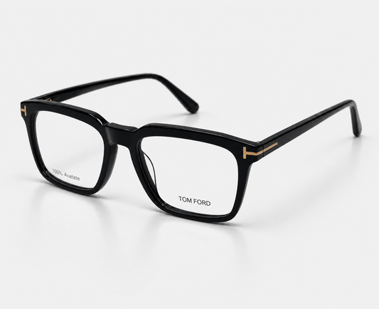 Tom Ford TF6032 C2 Black Rectangular Eyeglasses – 52-18-145