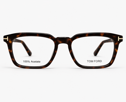 Tom Ford TF6032 C1 Tortoise Rectangular Eyeglasses – 52-18-145