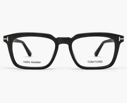 Tom Ford TF6032 C1 Matte Black Rectangular Eyeglasses – 52-18-145