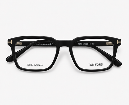 Tom Ford TF6032 C1 Matte Black Rectangular Eyeglasses – 52-18-145