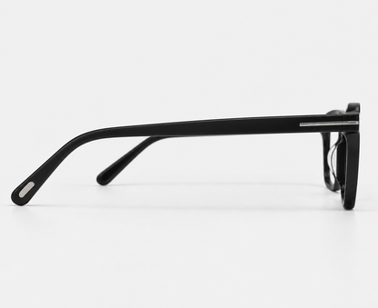 Tom Ford TF6032 C1 Matte Black Rectangular Eyeglasses – 52-18-145