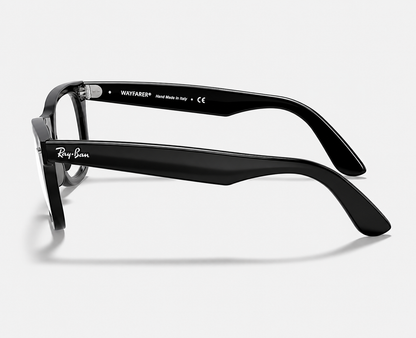 Ray-Ban RB5121 2000 Glossy Black Acetate Wayfarer Eyeglasses – 50-22-150
