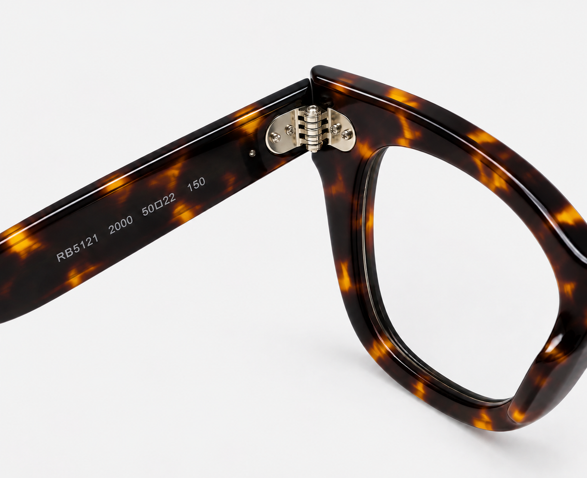 Ray-Ban RB5121 2000 Tortoise Acetate Wayfarer Eyeglasses – 50-22-150
