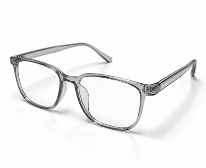 LUMINA 96632 Transparent Smoky Grey Round Eyeglasses