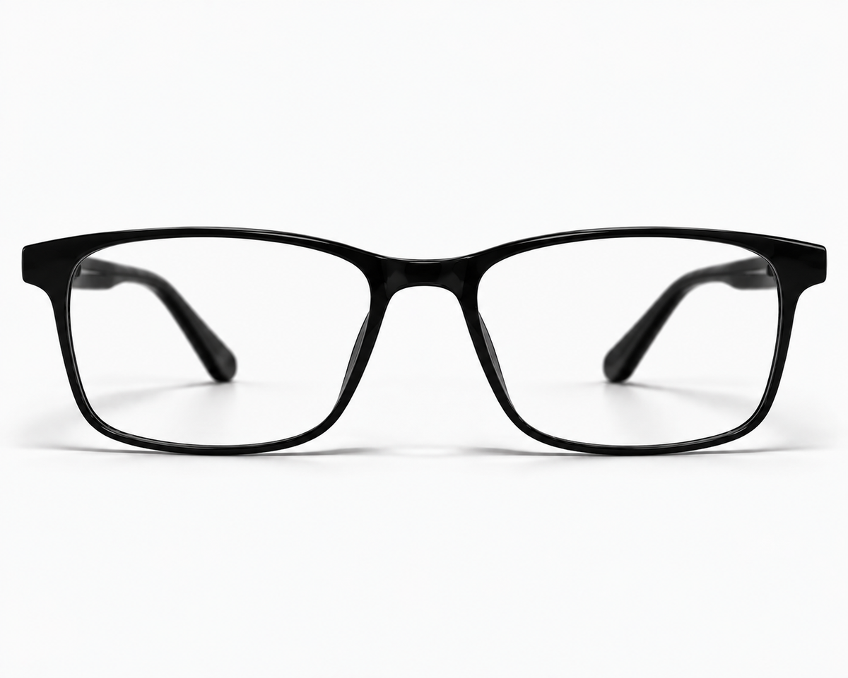 2505 C1 Matte Black Glossy Eyeglasses – 52-16-140