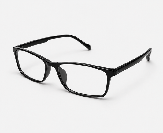 2505 C1 Shiny Black Glossy Eyeglasses – 52-16-140