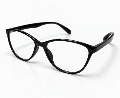 LUMINA 2520 C1 Glossy Black Acetate Square Eyeglasses – 53-17-147