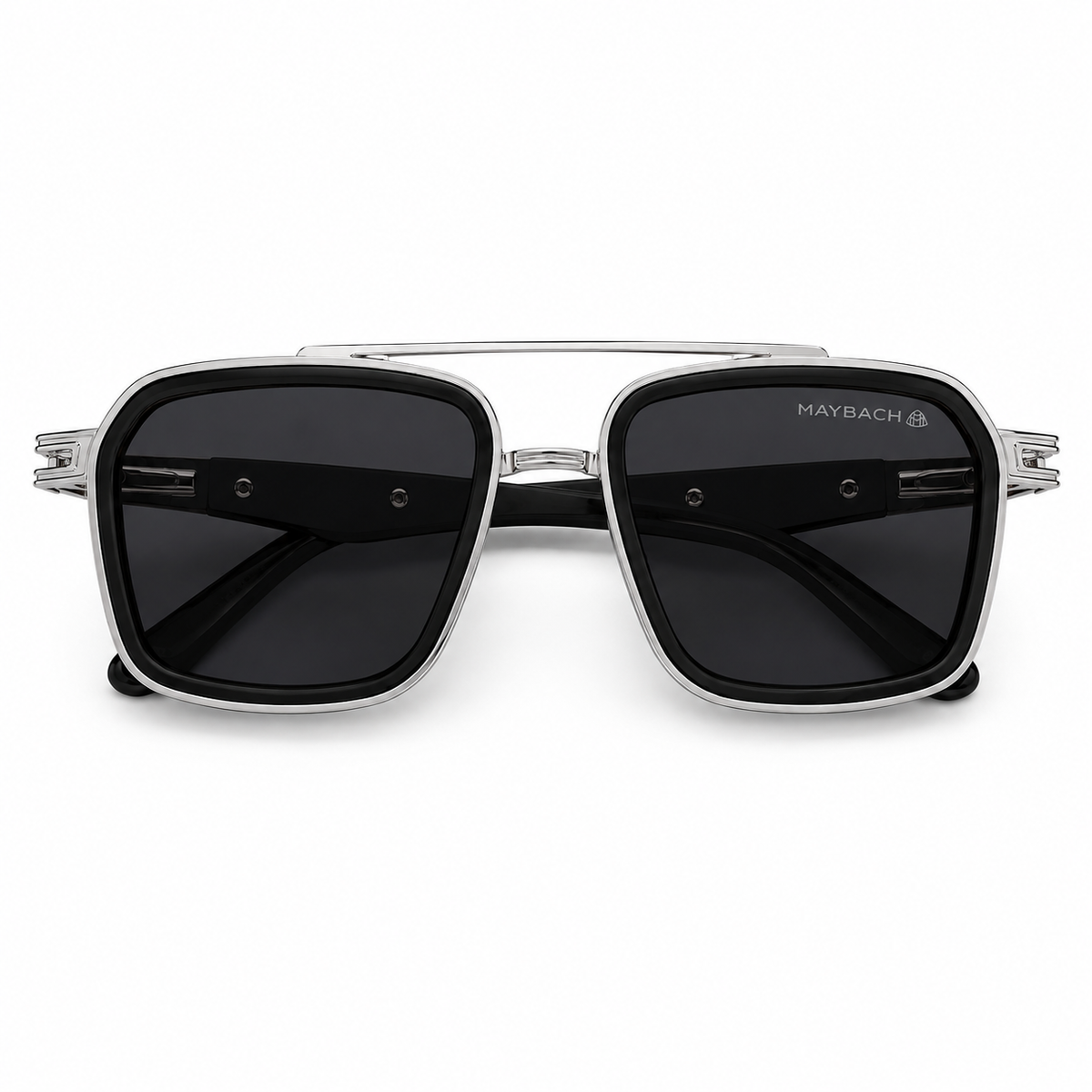 Maybach Silver Frame Black Shade