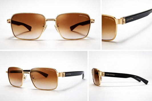 Louis Vuitton Gold & Black Gradient Elegance Sunglasses