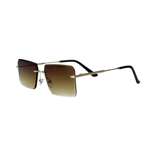 Cartier Steel Frame Brown Shade