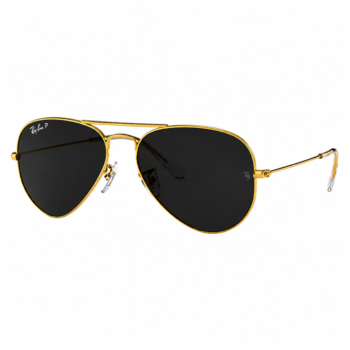 RB Classic Aviator Gold Frame Sunglasses – Black UV400 Anti-Glare Lenses | Luxury Pilot Eyewear