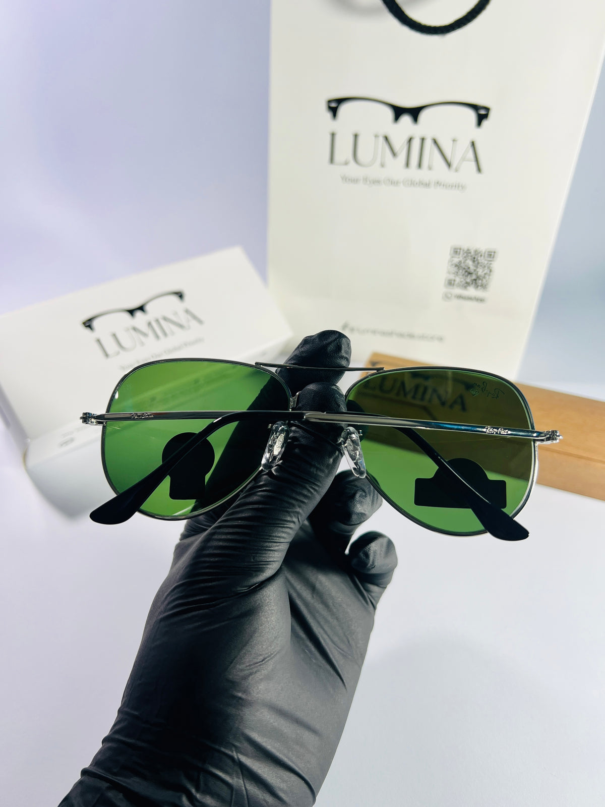 Aviator White Frame