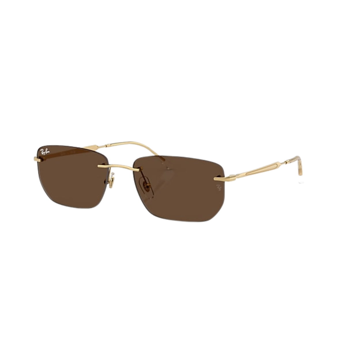 LUMINA Square Sunglasses – Gold Metal Frame & Black Shades