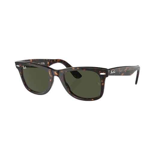 Wayfarer Polished Tortoise Green Lense
